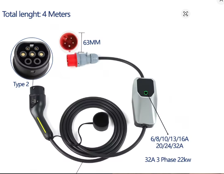 Nolte 11kW 22kW 6a-16a 4 Meter 10 Meter  Nur noch ein auf Lager