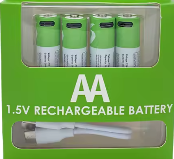 Schnell aufladender 1,5 V AA-Lithium-Ionen-Akku mit 3800 mAh Kapazität und wiederaufladbarem USB-Lithium-USB-Akku für Spielzeugtastatur